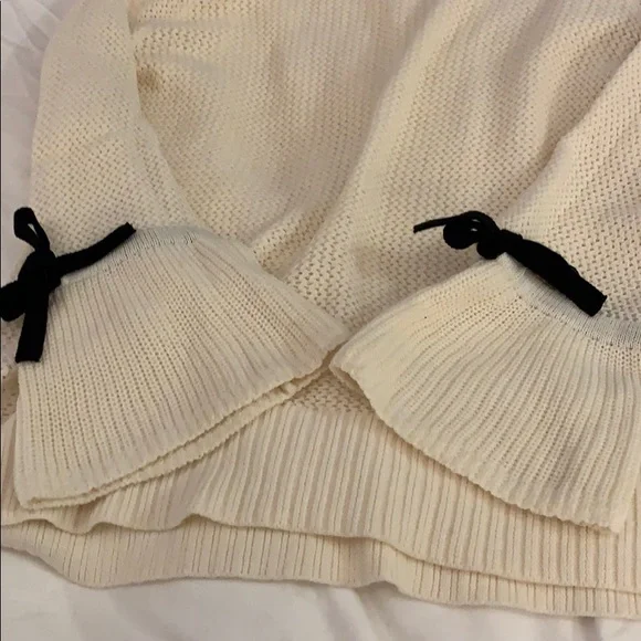LOFT Sweater w/ Bell Sleeves with Decorative Bows - Picture 4 of 6